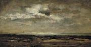 Charles-Francois Daubigny, Strandgezicht bij maanlicht
